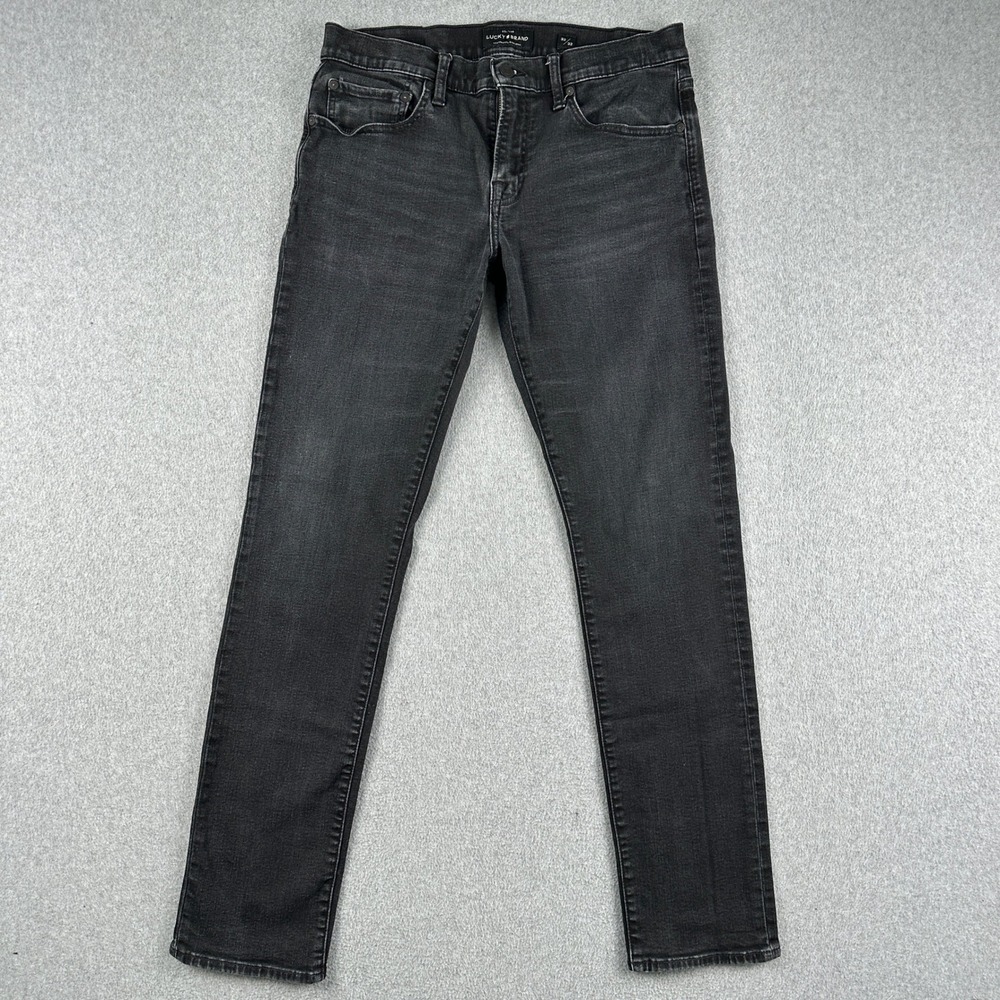 Lucky‎ Brand Jeans Mens 32 Black 110 Skinny Stretch Denim Casual 5-Pocket Pants